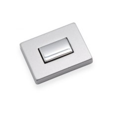 Baldacci Rectangular Push Button Lock Chrome/Silver