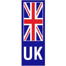 W4 UK Plate Stickers