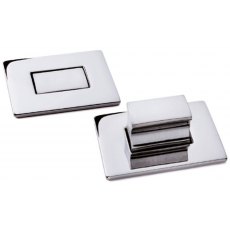 Baldacci Rectangular Push Button Lock Chrome/Silver Baldacci Rectangular Push Button Lock Chrome/Silver