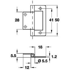 Butt Hinge - Powder Coated Butt Hinge - Powder Coated
