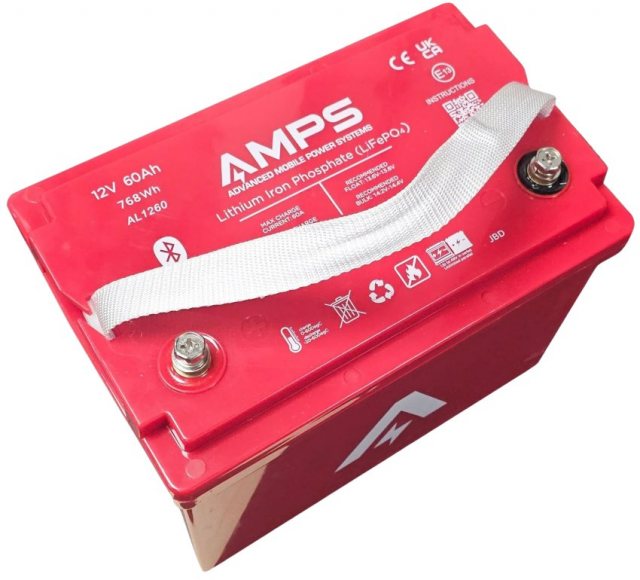 AMPS AL1270 Lithium Iron Phosphate Battery with Bluetooth